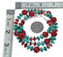 Southwestern Multicolor Multistone Authentic Sterling Silver Bead Necklace JX124638